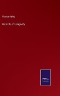 Cover: Records of Longevity - Salzwasser Verlag