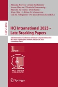 Cover: HCI International 2023 - Late Breaking Papers - Springer