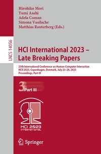 Abbildung von: HCI International 2023 - Late Breaking Papers - Springer