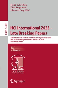 Abbildung von: HCI International 2023 - Late Breaking Papers - Springer