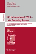 Cover: HCI International 2023 - Late Breaking Papers - Springer