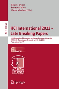Abbildung von: HCI International 2023 - Late Breaking Papers - Springer
