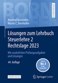 Cover: L&ouml;sungen zum Lehrbuch Steuerlehre 2 Rechtslage 2023 - Springer Gabler