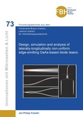Cover: Design, simulation and analysis of laterally-longitudinally non-uniform edge-emitting GaAs-based diode lasers - Cuvillier Verlag