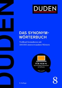 Abbildung von: Duden - Das Synonymwörterbuch - Duden