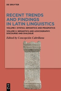 Abbildung von: Recent Trends and Findings in Latin Linguistics - De Gruyter