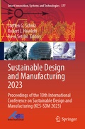 Cover: Sustainable Design and Manufacturing 2023 - Springer