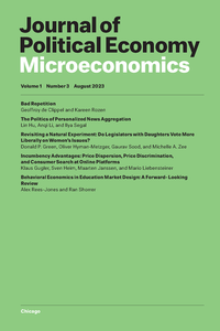 Abbildung von: Journal of Political Economy Microeconomics - University of Chicago Press