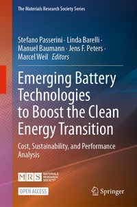 Enlarge image Cover: Emerging Battery Technologies to Boost the Clean Energy Transition - Springer