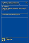 Cover: Die Rolle des Europ&auml;ischen Gerichtshofs im Wandel - Nomos