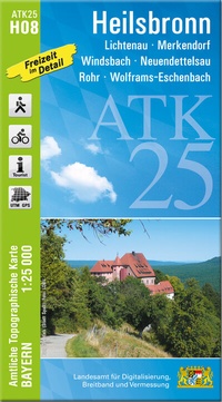 Abbildung von: ATK25-H08 Heilsbronn (Amtliche Topographische Karte 1:25000) - Landesamt für Digitalisierung, Breitband und Vermessung, Bayern