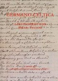 Cover: Germano-Celtica - Sydney University Press