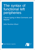 Cover: The syntax of functional left peripheries - Language Science Press