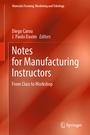 Cover: Notes for Manufacturing Instructors - Springer