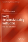 Cover: Notes for Manufacturing Instructors - Springer