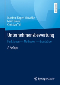 Abbildung von: Unternehmensbewertung - Springer Gabler