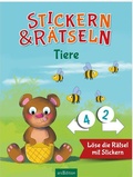 Cover: Stickern & R&auml;tseln - Tiere - arsEdition