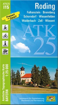 Abbildung von: ATK25-I15 Roding (Amtliche Topographische Karte 1:25000) - Landesamt für Digitalisierung, Breitband und Vermessung, Bayern