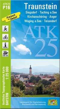 Abbildung von: ATK25-P16 Traunstein (Amtliche Topographische Karte 1:25000) - Landesamt für Digitalisierung, Breitband und Vermessung, Bayern
