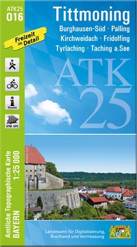 Abbildung von: ATK25-O16 Tittmoning (Amtliche Topographische Karte 1:25000) - Landesamt für Digitalisierung, Breitband und Vermessung, Bayern