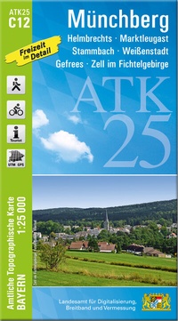 Abbildung von: ATK25-C12 Münchberg (Amtliche Topographische Karte 1:25000) - Landesamt für Digitalisierung, Breitband und Vermessung, Bayern