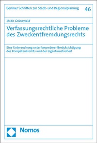 Abbildung von: Verfassungsrechtliche Probleme des Zweckentfremdungsrechts - Nomos
