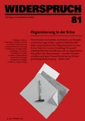 Cover: Widerspruch 81 - Rotpunktverlag