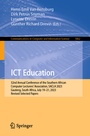 Cover: ICT Education - Springer