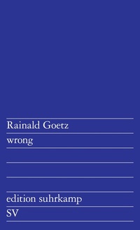 Abbildung von: wrong - Suhrkamp
