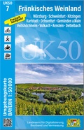 Abbildung von: UK50-7 Fränkisches Weinland - Landesamt für Digitalisierung, Breitband und Vermessung, Bayern