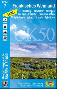 Abbildung von: UK50-7 Fränkisches Weinland - Landesamt für Digitalisierung, Breitband und Vermessung, Bayern