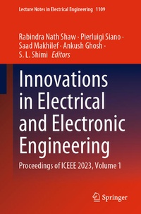 Enlarge image Cover: Innovations in Electrical and Electronic Engineering - Springer