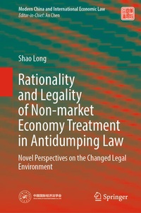 Abbildung von: Rationality and Legality of Non-market Economy Treatment in Antidumping Law - Springer
