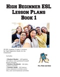 Cover: High Beginner ESL Lesson Plans Book 1 - Learning English Curriculum