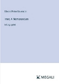 Enlarge image Cover: Imre; A Memorandum - Megali Verlag