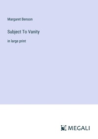 Enlarge image Cover: Subject To Vanity - Megali Verlag
