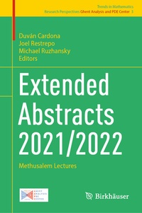 Abbildung von: Extended Abstracts 2021/2022 - Birkhäuser