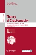 Cover: Theory of Cryptography - Springer