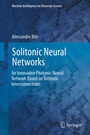 Cover: Solitonic Neural Networks - Springer