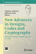 Cover: New Advances in Designs, Codes and Cryptography - Springer