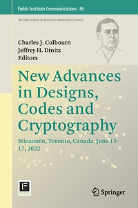 Abbildung von: New Advances in Designs, Codes and Cryptography - Springer