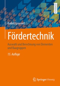Abbildung von: Fördertechnik - Springer Vieweg