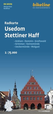 Abbildung von: Radkarte Usedom, Stettiner Haff (RK-MV06) - Esterbauer