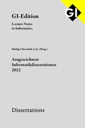 Cover: GI LNI Dissertations Band 23 - Ausgezeichnete Informatikdissertationen 2022 - K&ouml;llen