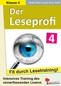Cover: Der Leseprofi - Fit durch Lesetraining / Klasse 4 - KOHL VERLAG Der Verlag mit dem Baum