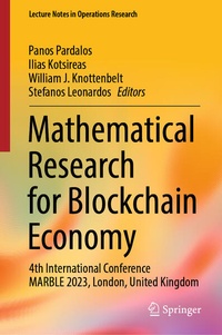 Enlarge image Cover: Mathematical Research for Blockchain Economy - Springer