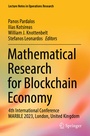 Cover: Mathematical Research for Blockchain Economy - Springer