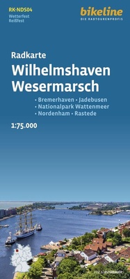 Abbildung von: Radkarte Wilhelmshaven, Wesermarsch - Esterbauer