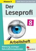 Cover: Der Leseprofi / Arbeitsheft - Fit durch Lesetraining / Klasse 8 - KOHL VERLAG Der Verlag mit dem Baum