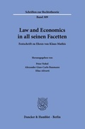 Cover: Law and Economics in all seinen Facetten. - Duncker & Humblot
